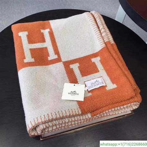 hermes knit blanket